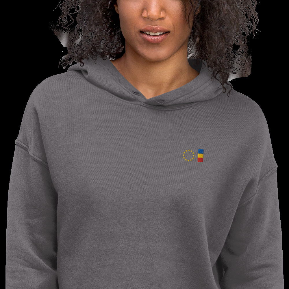 Sommon N° 04 Cropped Hoodie Storm — Detail